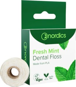 NORDICS_Dental Floss nić dentystyczna ze skrobi kukurydzianej Świeży Mentol 50m 1