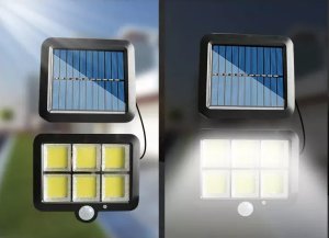Ścienna lampa solarna SMT-F120-6COB pilot, czujnik ruchu i zmierzchu Ścienna lampa solarna SMT-F120-6COB pilot, czujnik ruchu i zmierzchu 4