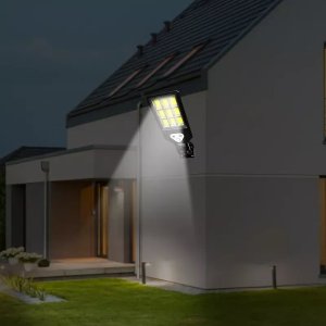 Mała Latarnia uliczna solarna 15W COB, z pilotem, czujnikiem ruchu i zmierzchu Latarnia uliczna solarna 15W COB, z pilotem, czujnikiem ruchu i zmierzchu 6