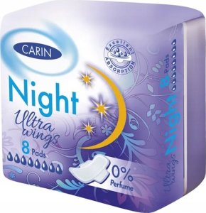 CARIN_Ultra Wings Night podpaski higieniczne 8szt 1