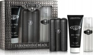 SET CUBA ORIGINAL Men Prestige Black EDT spray 90ml + ASL 100ml + SHOWER GEL 200ml 1