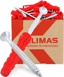 Rawlplug Kołek uniwersalny 10x60/70, wkręt z łbem stożkowym, karton (SFXP-10060070 x 50szt.) 23