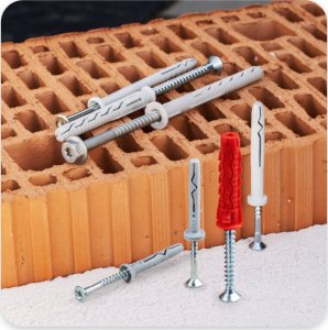 Rawlplug Kołek uniwersalny 10x60/70, wkręt z łbem stożkowym, karton (SFXP-10060070 x 50szt.) 28