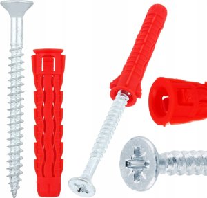 Rawlplug Kołek uniwersalny 10x60/70, wkręt z łbem stożkowym, karton (SFXP-10060070 x 50szt.) 30