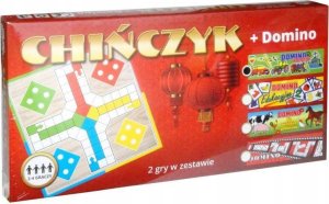 Chińczyk - gra planszowa + domino MONEKS 1