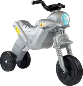 LeanToys Motorek Biegowy Trójkołowy Enduro Jeździk Srebrny 5045 1