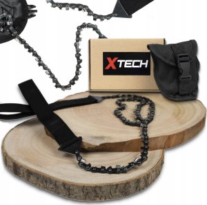 Piła łańcuchowa Xtech Piła piłka ręczna łańcuchowa do drewna 33 ząbki 105 cm XTECH Survival (moro) 1