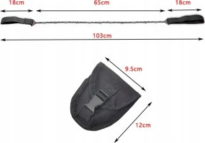 Piła łańcuchowa Xtech Piła piłka ręczna łańcuchowa do drewna 33 ząbki 105 cm XTECH Survival (moro) 5