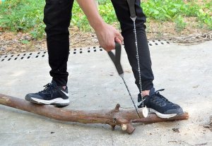 Piła łańcuchowa Xtech Piła piłka ręczna łańcuchowa do drewna 33 ząbki 105 cm XTECH Survival (moro) 7