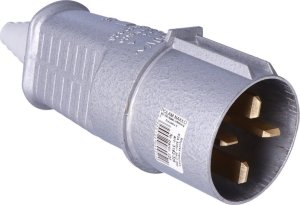 Polam Nakło Wtyczka 63A 3P+Z IP44 metalowa przenośna 500V, płaskie bolce 2