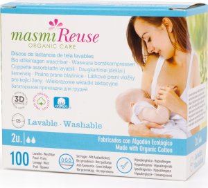 MASMI_Reuse Organic Care wkładki laktacyjne wielorazowe z bawełny organicznej 2szt. 1