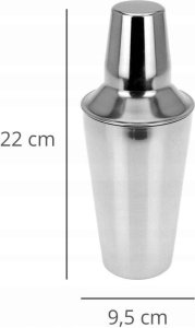 Excellent Houseware Shaker do koktajli i drinków – stalowy 10
