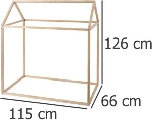 Atmosphera Drewniany domek dla dzieci, dekoracja - 115 x 66 x 126 cm 9