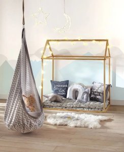 Atmosphera Drewniany domek dla dzieci, dekoracja - 115 x 66 x 126 cm 10