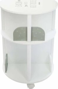 Atmosphera Szafka na książki dla dzieci, regał drewniany, regał, okrągła półka na książki, półki do pokoju dziecięcego, szafka na kółkach 4