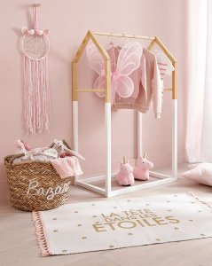 Atmosphera Wieszak stojący w kształcie domku biały 2