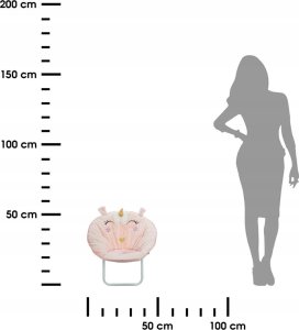 Atmosphera Sofa wypoczynkowa dla dzieci UNICORN, kolor różowy 3