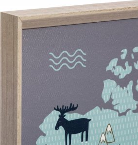 Atmosphera Mapa świata dla dzieci, dekoracja ścienna, 70x50 cm 2