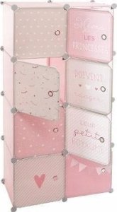 Atmosphera Szafa do pokoju dziecięcego, 64 x 31 x 124 cm, różowa 2