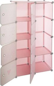 Atmosphera Szafa do pokoju dziecięcego, 64 x 31 x 124 cm, różowa 9