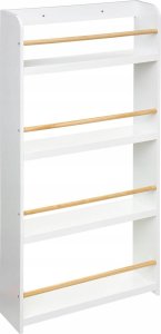 Atmosphera Regał na książki dla dzieci, biały, 4 poziomy 2