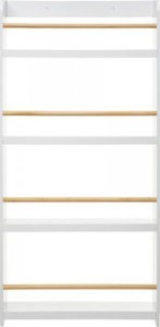 Atmosphera Regał na książki dla dzieci, biały, 4 poziomy 4