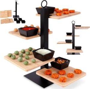 Excellent Houseware Patera do serwowania przekąsek, 4-poziomy, 37 cm 12