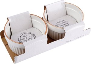 Excellent Houseware Kokilki do zapiekania, porcelanowe, 2 sztuki, 200 ml, Ø 10 cm 7
