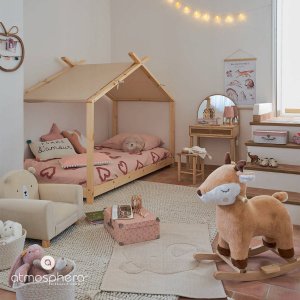 Atmosphera Toaletka dla dziewczynki CAMPAGNE z lusterkiem i taboretem 2