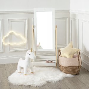 Atmosphera Fotel dziecięcy Teddy, materiał typu misiowego, wys. siedziska 18,5 cm 4