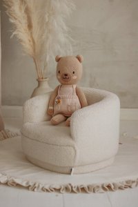 Atmosphera Fotel dziecięcy Teddy, materiał typu misiowego, wys. siedziska 18,5 cm 8