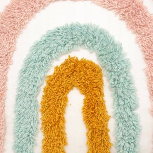 Atmosphera Poduszka dekoracyjna Tęcza, 100% bawełna, 40 x 40 cm 2