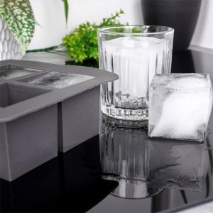 Excellent Houseware Foremka do lodu, duże kostki XL do whisky 19