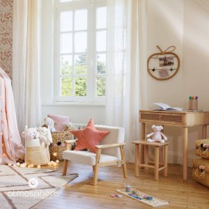 Atmosphera Drewniany taboret dziecięcy WOOD, 27 x 27 x 32 cm 3