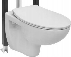 Zestaw podtynkowy A893106050 ZESTAW PODTYNOWY ACTIVE Z PRZYCISKIEM CHROM SQ (A89P00T010) + MISKA MADALENA RIMLESS Z DS SLIM DUR WOL  (A34H135000) // DLP.RO.A893106050 2