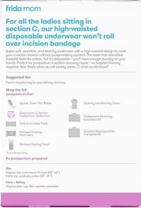 Majtki poporodowe FRIDA_Frida Mom Disposable Postpartum Underwear Jednorazowa bielizna poporodowa typu figi 8szt 8