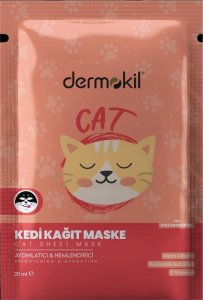 Alkotest DERMOKIL_Sheet Mask maseczka do twarzy w płachcie Cat 20ml 1