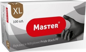 UN RÄKAWICE NITRYLOWE CZARNE MASTER PRIDE ROZMIAR XL 1