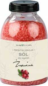 SOAP&amp;FRIENDS_Drobnoziarnista sól do kąpieli Żurawina 250g 1