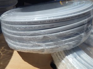 Przewód Śląsk Przewód YDYp 3x1,5mm2 płaski instalacyjny 450/750V biały odwijany z bębna 172152001S0500 12