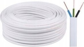 Przewód Śląsk Przewód YDYp 3x1,5mm2 płaski instalacyjny 450/750V biały odwijany z bębna 172152001S0500 16