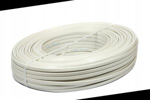 Przewód Śląsk Przewód YDYp 3x1,5mm2 płaski instalacyjny 450/750V biały odwijany z bębna 172152001S0500 5