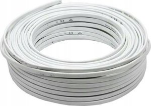 Przewód Śląsk Przewód YDYP 3X2,5mm2 płaski instalacyjny 450/750V biały odwijany z bębna 172152002S0500 12