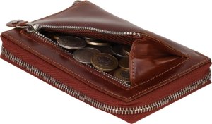 Etui-portfel na karty ze skóry naturalnej NoSize 4