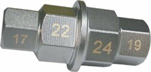 KLUCZ STOPNIOWY 3/8" Z ROZMIARAMI 17, 19, 22, 24mm 1