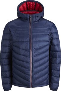 Kurtka męska Jack & Jones Jack & Jones kurtka puchowa JJEHERO PUFFER HOOD NOOS 12211785 L 1