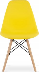 Leobert Krzesło OSAKA żółte / nogi naturalne x 2 4