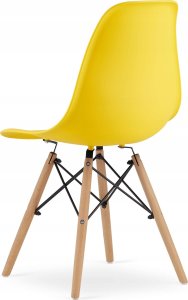 Leobert Krzesło OSAKA żółte / nogi naturalne x 2 8