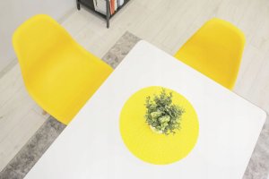 Leobert Krzesło OSAKA żółte / nogi naturalne x 2 9