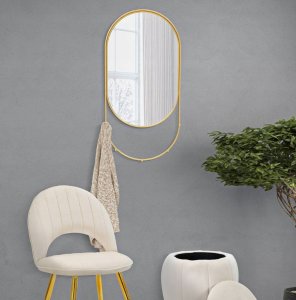 Ferretti Lustro ścienne z haczykami 40 x 80 cm 2
